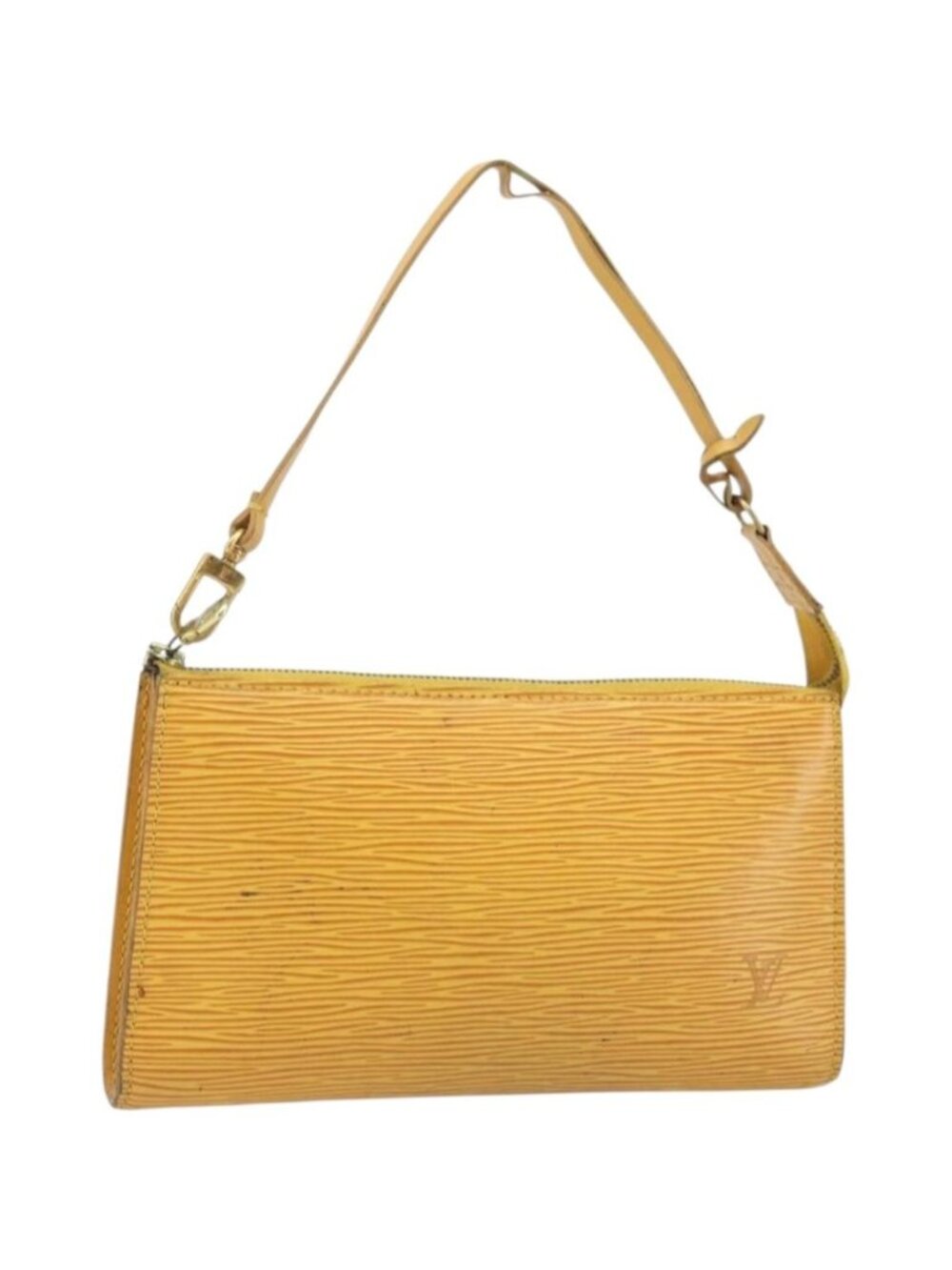 LOUIS VUITTON Epi Pochette Accessoires Pouch Yellow M52949